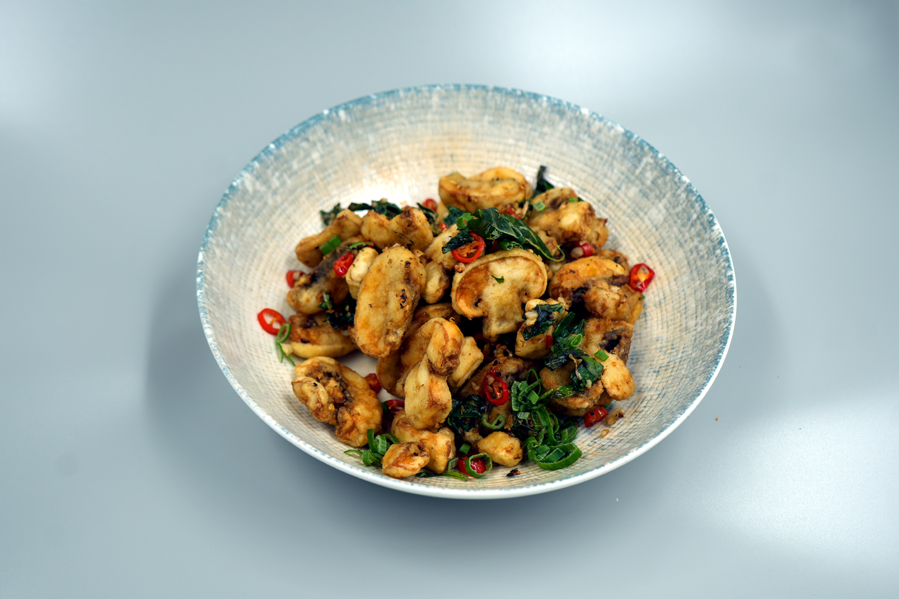 Basil chilli mushroom Basil chilli mushroom